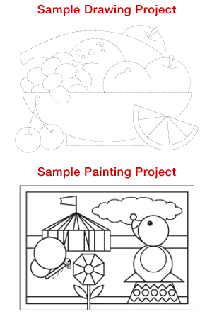 Samples of projects done in Exploring Art