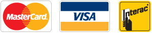 Mastercard, Visa, Interac